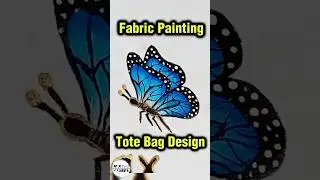 Beautiful Butterfly Idea💡| Fabric Painting for Beginners | Fabric Painting on Clothes #shorts #reels