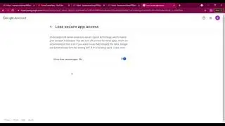 Turn On Less Secure App Access in Gmail