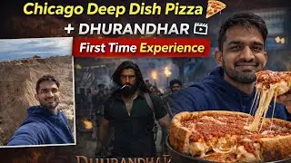 First Time Trying Chicago Deep Dish Pizza 🍕 | Then Watched Dhurandhar Movie 🎬 @JagAdventure7 