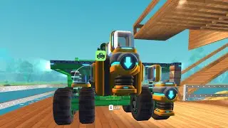 Green Monster Upgrade and VACUUM UPDATE PART 1!!! Scrap Mechanic Build - Episode 2 (SMB E02)