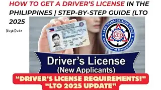How to Get Driver license / Driver’s License Application 2025 |