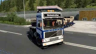 1337 / ETS 2 V1.46 / Volvo F12 / Из Норвегии Хаммеры в Россию )))