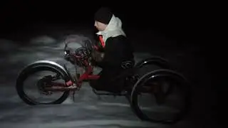 AWD Handcycle snow and ice test
