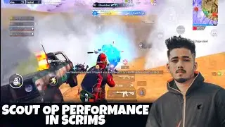 SCOUT OP KILLS IN SCRIMS🔥 | SCOUT OP PERFORMANCE IN SCRIMS | SOUL OP PERFORMANCE