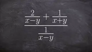 Dividing two rational expressions by combining expressions