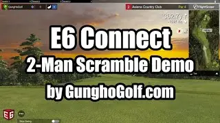 TruGolf E6 Connect - 2-man Scramble Mode game play demo