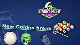 New Spin tutorial Starry Night 9 Ball Golden Break Shot's 💪 + RING - 8 BALL POOL @Gamingwithz8bp2