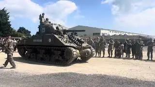 M4A3(75) Sherman #tank on the move Normandy Victory Museum #dday80