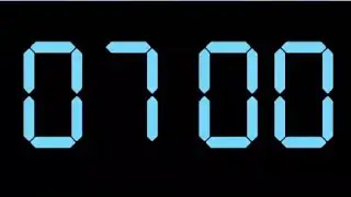 7 Minute Silent Timer - Loud Alarm at End!