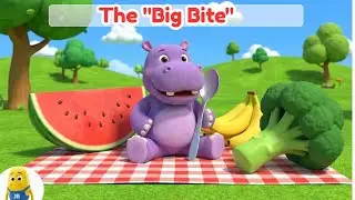 Open Wide! 😲 Feeding the Hungry Hippo | Funny Eating Song for Kids