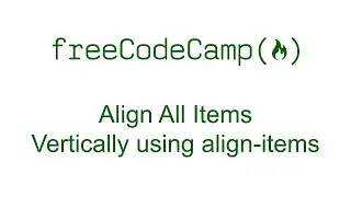 Align All Items Vertically using align-items
