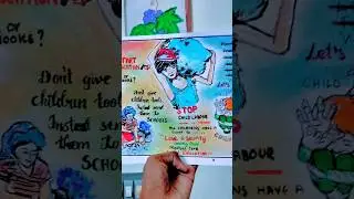 World Day Against Child Labour #poster #ideas #trending #shorts @Aames_Art_world