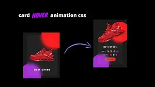 Animated product card using HTML and CSS Card Hover Effect