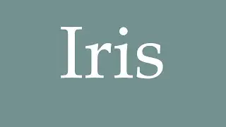 How to Pronounce ''Iris'' Correctly in French
