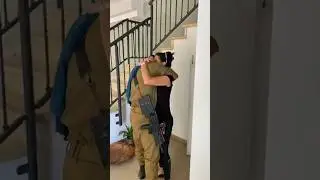 &ldquo;Mommy I&rsquo;m home&rdquo;. Israeli soldier returns home. #israel