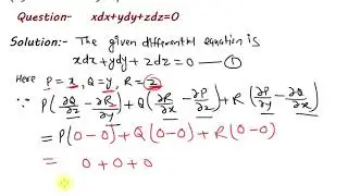 Total differential equations solve by inspection method || B.Sc maths part 3