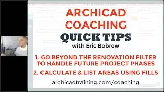 ARCHICAD QuickTips: Renovation Filter Future Phases; Area Calc Listing