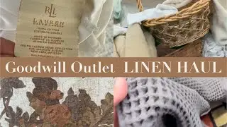 GOODWILL BINS SHOPPING LINENS FOR THE HOME HAUL AND PARTY DRESS!