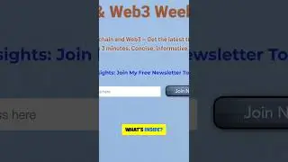 📩 Get Blockchain & Web3 Insights&mdash;No Noise, Just What Matters! #Web3 #Blockchain #Bitcoin