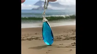 Gorgeous Glowing Neon Blue Apatite Pendant in 14k Gold Filled #etsyshop #handmadependant #forher