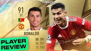 Best Card On The Game! 91 Ronaldo Player Review #FUT22