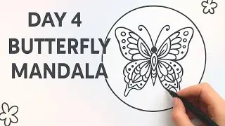 Day 4: Butterfly Mandala &ndash; Easy Beginner Design 🦋