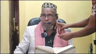 Sheikh Abdunasir usmail magaala qoboo irraa jumm Arra tana gorsa caqsaa erga bareedu 