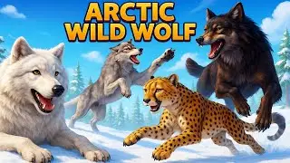 Arctic Wild Wolf | Dominate the Arctic as a Fierce Wolf Hunter #wolf #simulator