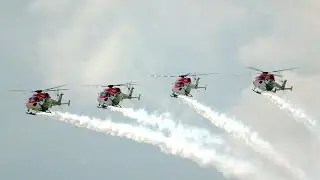MAKS-2021 Airshow &mdash; Indian Air Force Helicopter Display Team