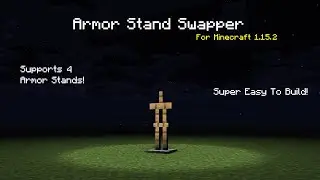 Minecraft Simplest Armor Stand Swapper - 4 Armor Stands - 1.15.2