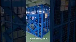 Goods scissor lift with safety mesh.Customized lift table for heavy duty&industrial applications.