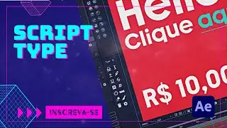Crie e anime TEXTOS mais rápido com o SCRIPT TYPE para After Effects