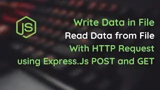 Write data in a file using POST call ExpressJS