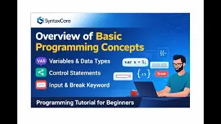 OVERVIEW OF CORE JAVA: LANGUAGE FUNDAMENTALS & BASIC CONCEPTS
