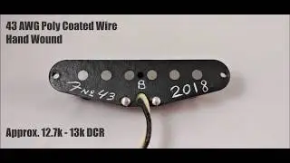 Formula 43 Handwound Strat Bridge Pickup Demo