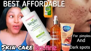 SKin Care Routine For Pimples and dark spots ft.. Gavia * dr rashel *veetgold #skincare_routine