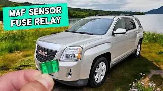 GMC TERRAIN MAF Sensor Mass Air Flow Sensor Fuse Relay Location Replacement 2010 2011 2012 2013 201