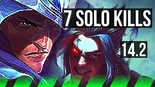 TALON vs KAYN (JNG) | 7 solo kills, Legendary, 300+ games, Rank 14 Talon | BR Grandmaster | 14.2