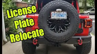 Installing a License Plate Relocation Bracket on my 2020 Jeep Sahara JLU