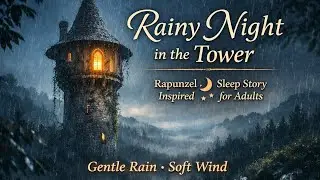 Rainy Night in the Tower 🌧️ A Cozy Sleep Story for Adults | Rapunzel Inspired | Deep Sleep