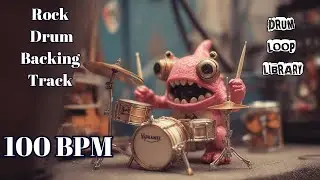 100 BPM Rock Drum Backing Track | Solid Standard Beat | Royalty Free Drum Loop