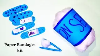 DIY Paper Bandage kit || How to make a paper Bandage kit || doctor kit
