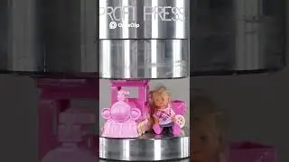 Hydraulic Press CRUSHES Toys! Will Pink or Green Survive#crushing #press #asmr #satisfying #smashing