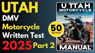 Utah Motorcycle Written Practice Test | Part 2 | CDL Motorcycle Written Practice Test