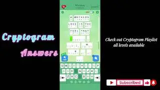 Cryptogram Mother&rsquo;s Day Event Chapter 1 Level 3 | Cryptogram Mother&rsquo;s Day Event Chapter 1 Answers