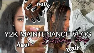 BIRTHDAY MAINTENANCE VLOG💕hair, nails, haul, etc....