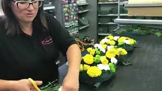 Dad Lettering Funeral Flowers Time Lapse