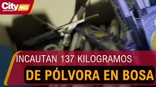 Golpe a la pólvora en Bosa: autoridades incautan 137 kilos de material | CityTv