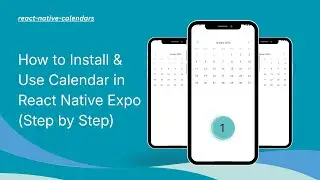 Как установить и использовать календарь в React Native Expo (пошаговая инструкция) на хинди