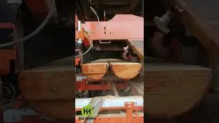 Schwartenbretter im Doppelpack auf der Woodmizer LT20 mit unseren Schwachholzleisten